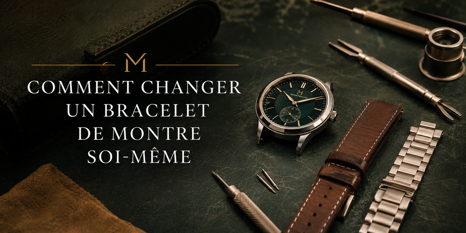 Changer un bracelet de montre soi-même avec un outil à barrettes — guide pas à pas