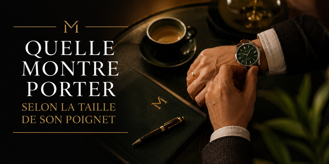 Homme ajustant sa montre au poignet — quelle montre porter selon la taille de son poignet