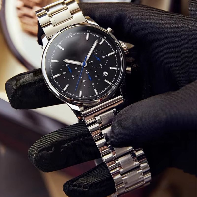 Bracelet de montre en acier inoxydable, vue de dos
