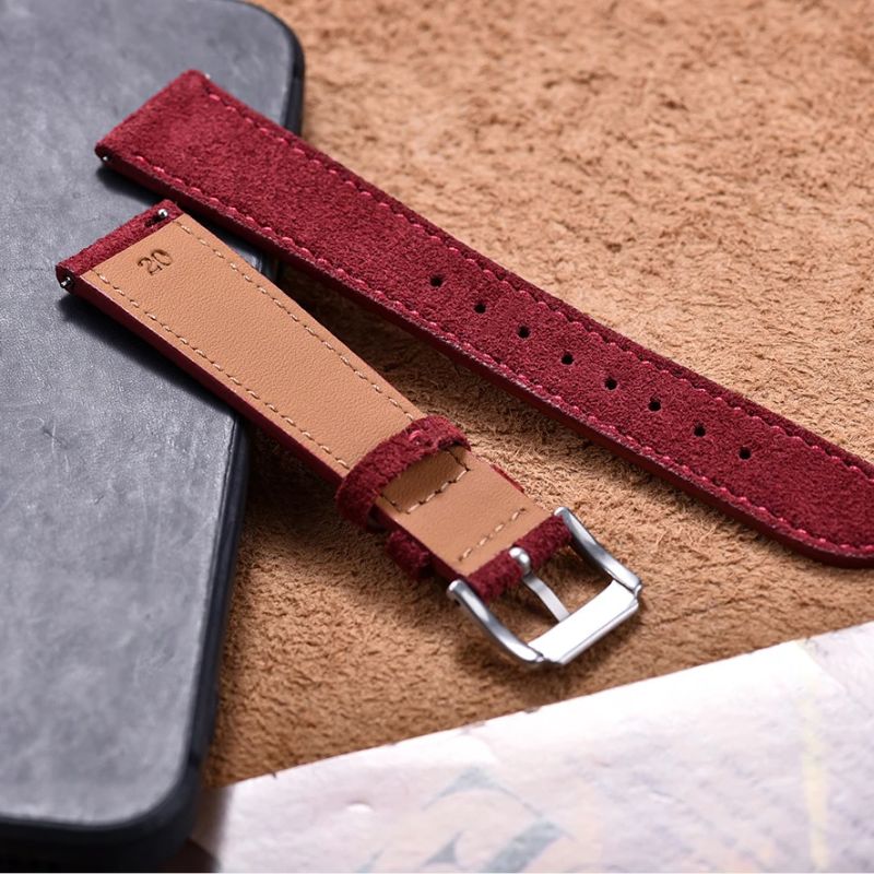 Boucle du bracelet de montre en daim