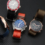 Détail du tissage nylon du bracelet NATO