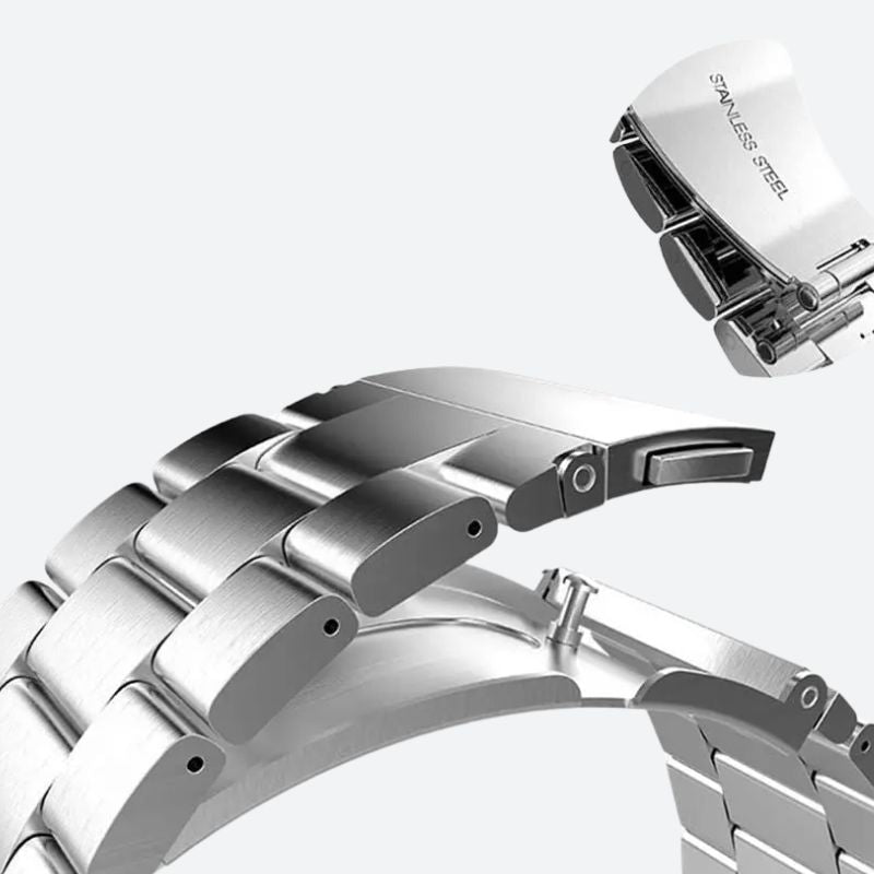 Système d'attache rapide du bracelet connecté acier