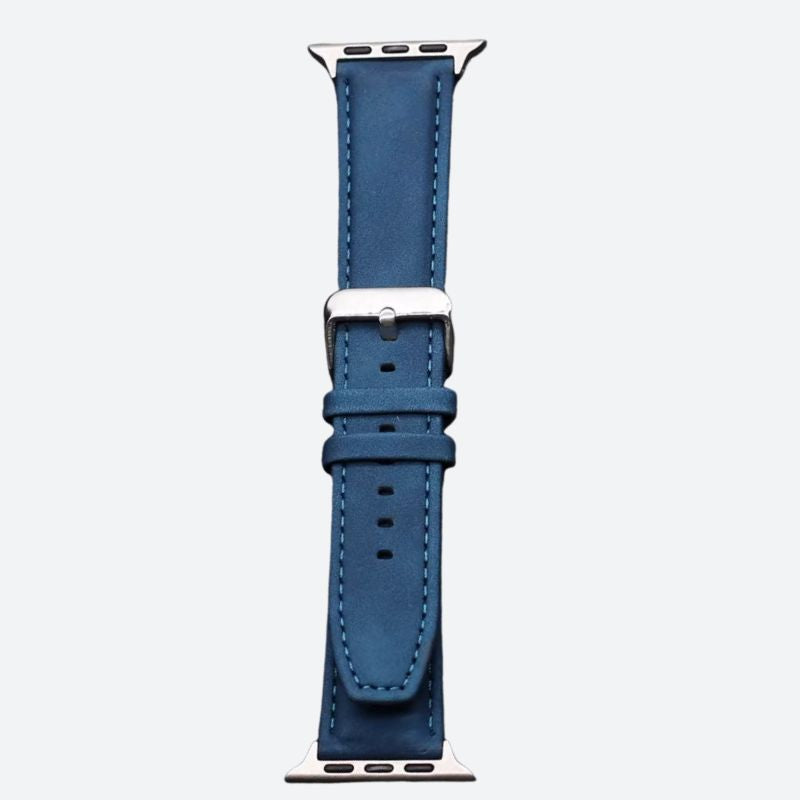 Bracelet montre cuir et silicone au poignet