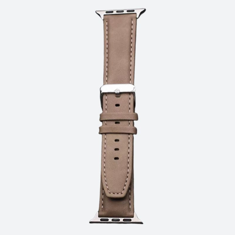 Bracelet montre cuir et silicone polyvalent