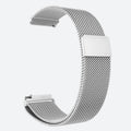 Bracelet montre connectée milanais en maille d'acier, vue de face