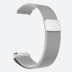Bracelet montre connectée milanais en maille d'acier, vue de face