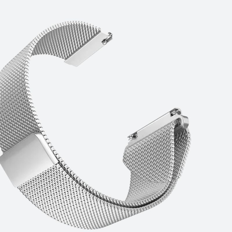 Bracelet montre connectée milanais, vue de dos