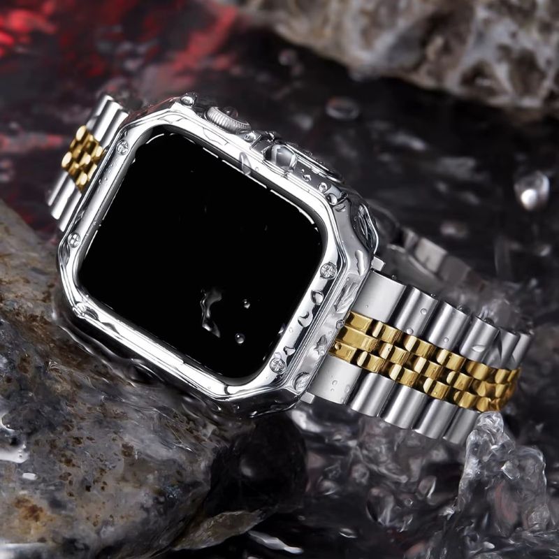 Fermoir sécurisé du bracelet connecté métal