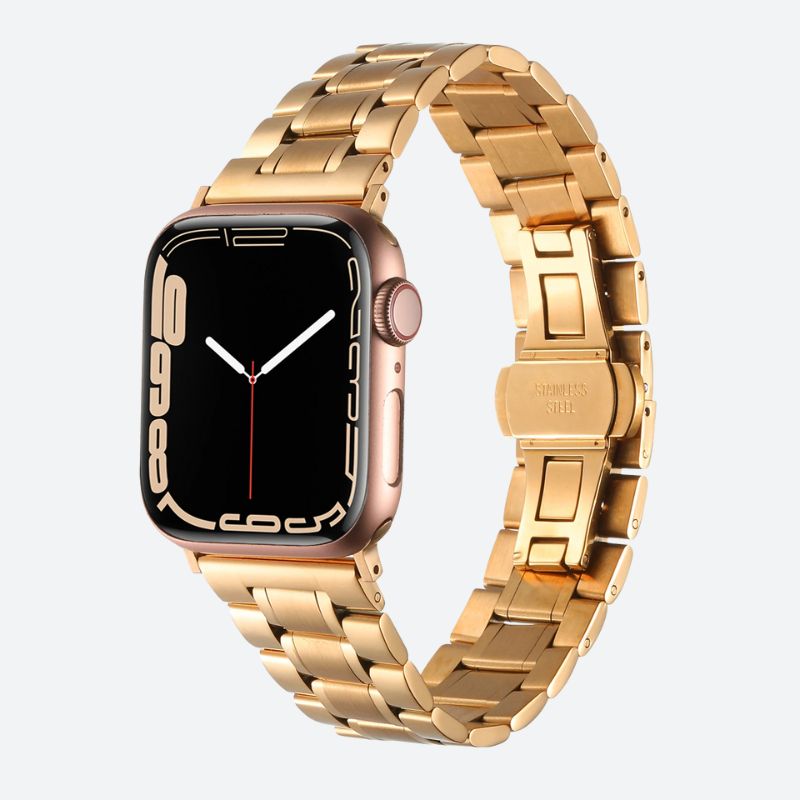 Bracelet connecté métal acier inoxydable, gros plan