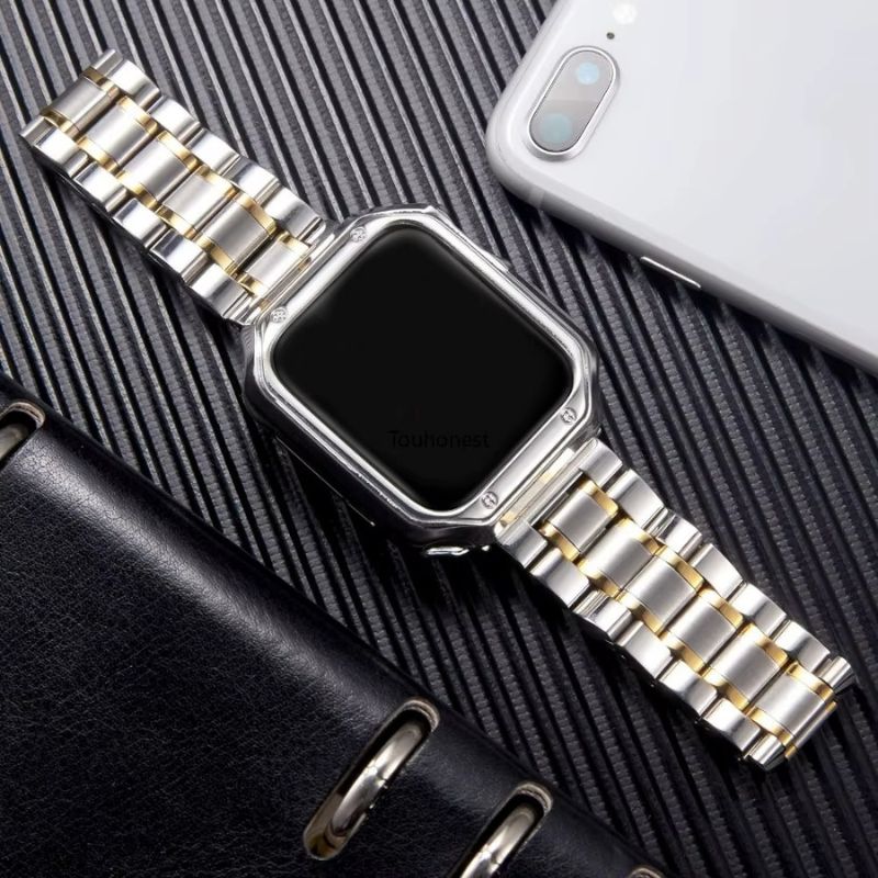 Bracelet connecté métal élégant pour montre intelligente