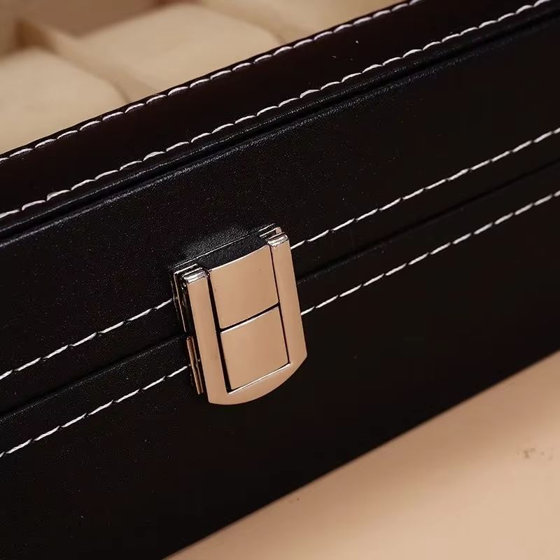 Rangement de 12 montres en cuir élégant