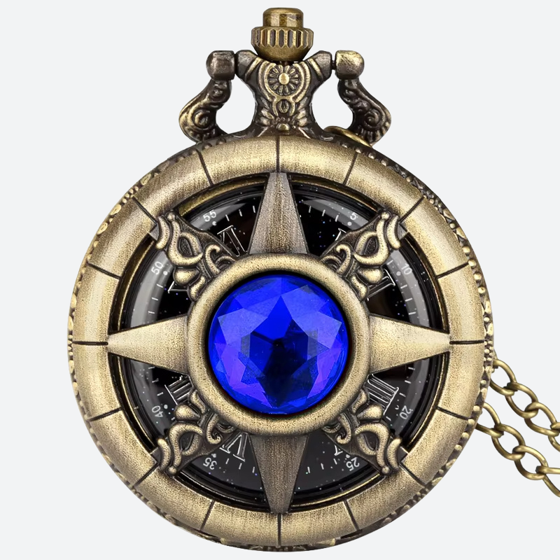 Montre à gousset femme portée en pendentif
