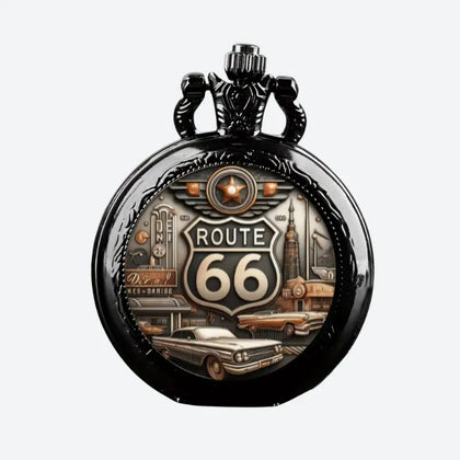 Montre à Gousset Homme Route 66 Vintage Américain