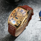 Mouvement automatique visible de la montre femme squelette