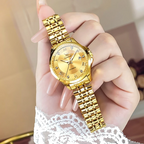 Montre automatique femme 30 mm, vue de profil