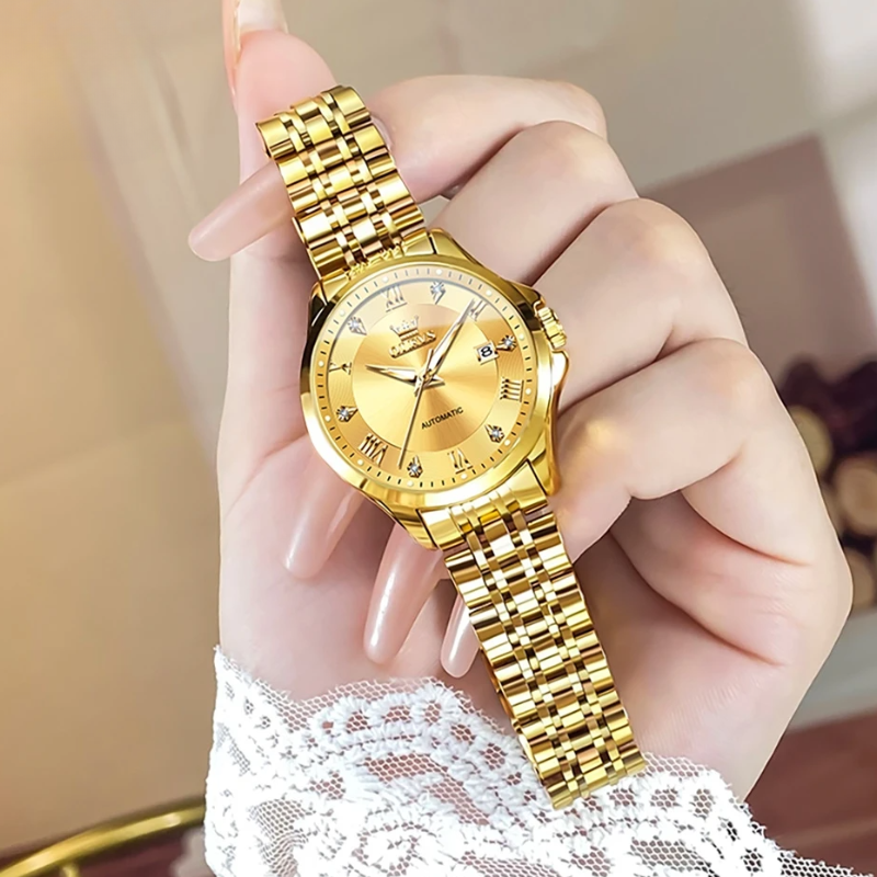 Montre automatique femme 30 mm, vue de profil