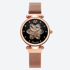 Bracelet maille milanaise de la montre automatique femme
