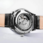 Montre automatique homme acier, vue de profil