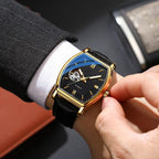Boîtier tonneau de la montre automatique homme