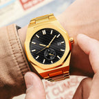 Affichage de la date de la montre automatique homme