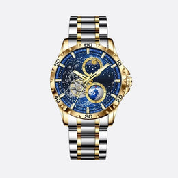 Montre Automatique Homme Étanche Cadran Galaxie Jour/Nuit