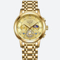 Montre Chronographe Femme Dorée Phase Lunaire - vue 1 - Montrelio