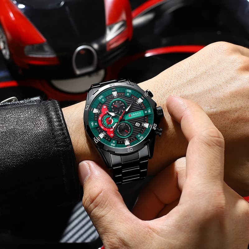 Montre Chronographe Homme Design Sport Multifonction - vue 3 - Montrelio