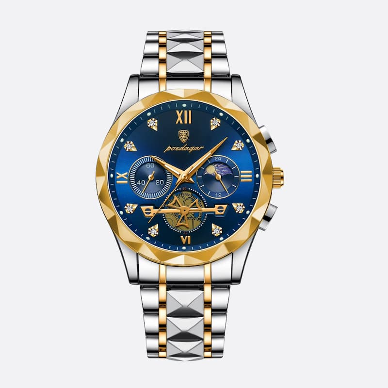 Montre Chronographe Homme Quartz Luxe Multifonction - vue 1 - Montrelio