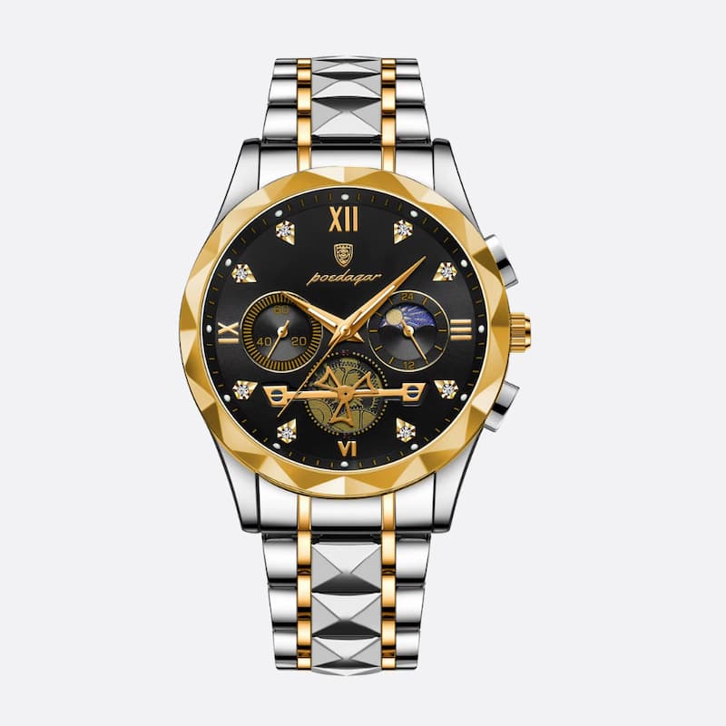 Montre Chronographe Homme Quartz Luxe Multifonction - vue 2 - Montrelio