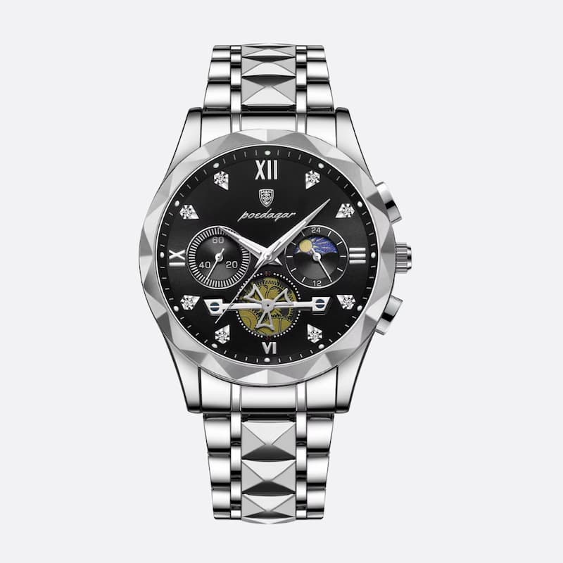 Montre Chronographe Homme Quartz Luxe Multifonction - vue 4 - Montrelio