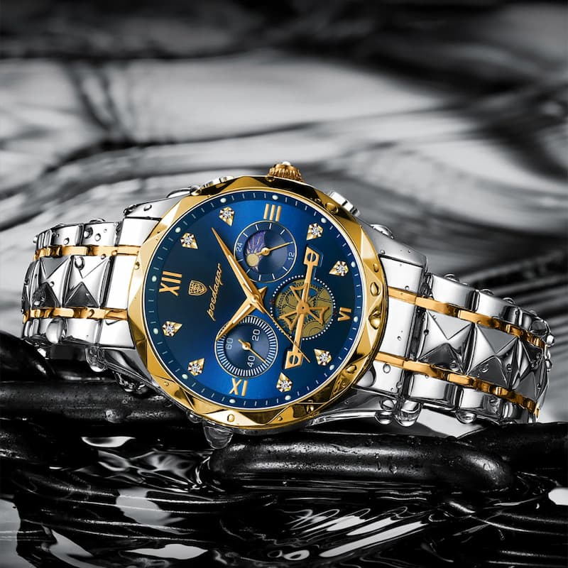 Montre Chronographe Homme Quartz Luxe Multifonction - vue 6 - Montrelio