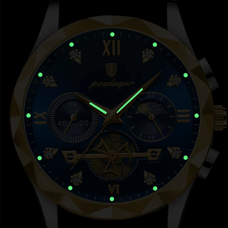 Montre Chronographe Homme Quartz Luxe Multifonction - vue 7 - Montrelio