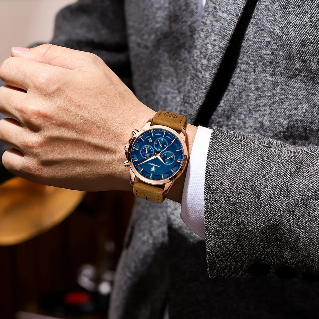 Montre Chronographe Homme Style Business Décontracté - vue 7 - Montrelio