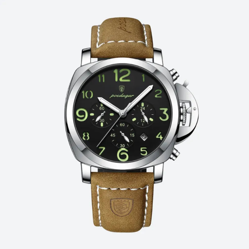 Montre Chronographe Vintage Homme Style Aviateur - vue 1 - Montrelio