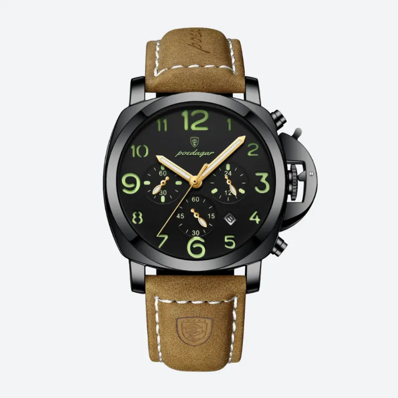 Montre Chronographe Vintage Homme Style Aviateur - vue 6 - Montrelio