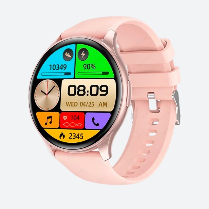 Montre Connectée Femme Écran AMOLED et Bracelet Silicone - vue 3 - Montrelio