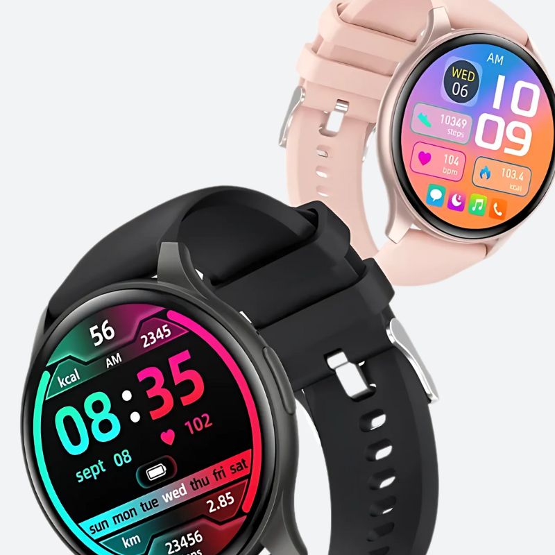 Montre Connectée Femme Écran AMOLED et Bracelet Silicone - vue 4 - Montrelio