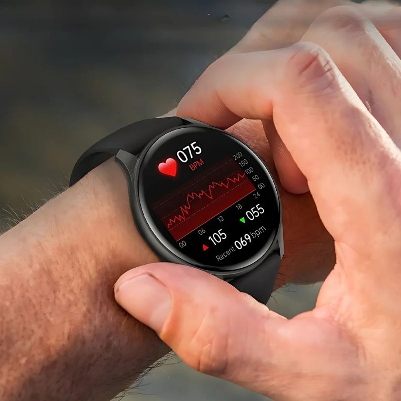 Montre Connectée Femme Écran AMOLED et Bracelet Silicone - vue 6 - Montrelio