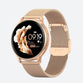 Montre Connectée Femme Maille Milanaise Couleur Or Rose - vue 1 - Montrelio