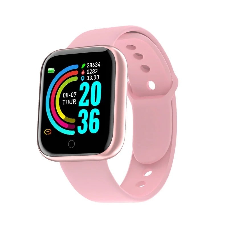 Montre Connectée Femme Rose Bluetooth & Suivi Santé - vue 3 - Montrelio