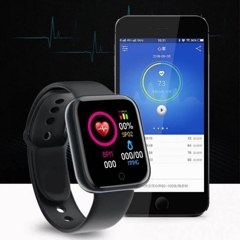 Montre Connectée Femme Rose Bluetooth & Suivi Santé - vue 5 - Montrelio