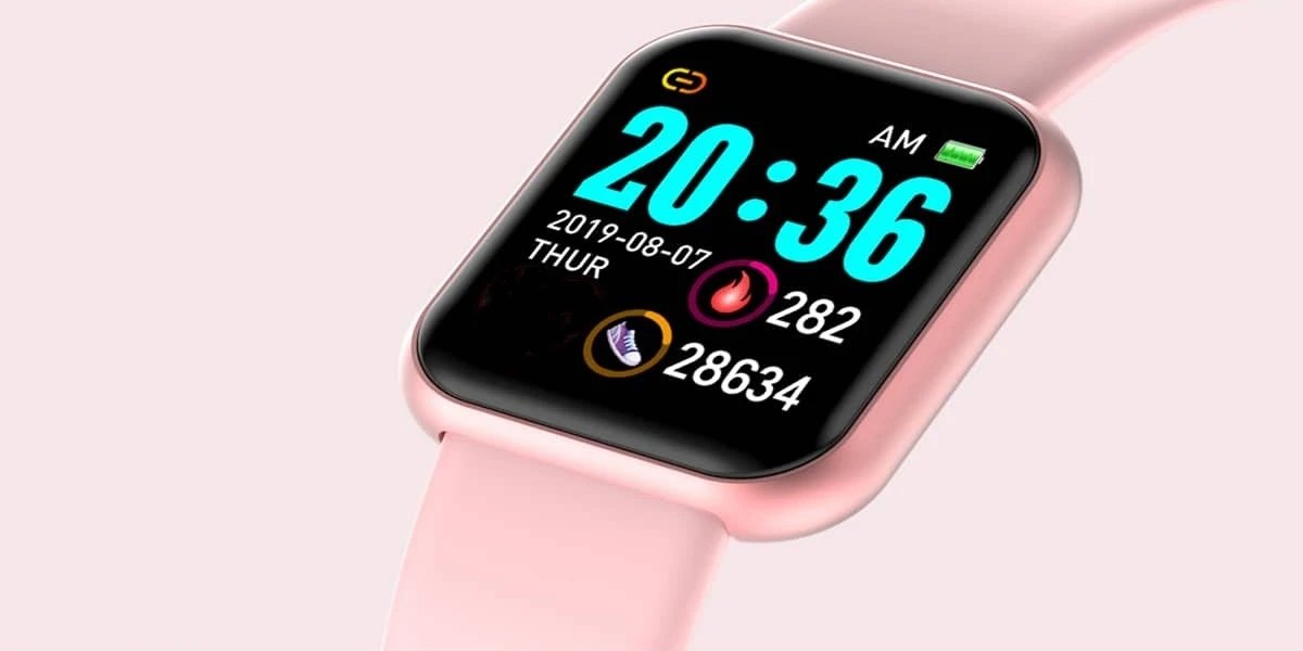 Montre Connectée Femme Rose Bluetooth & Suivi Santé - vue 2 - Montrelio