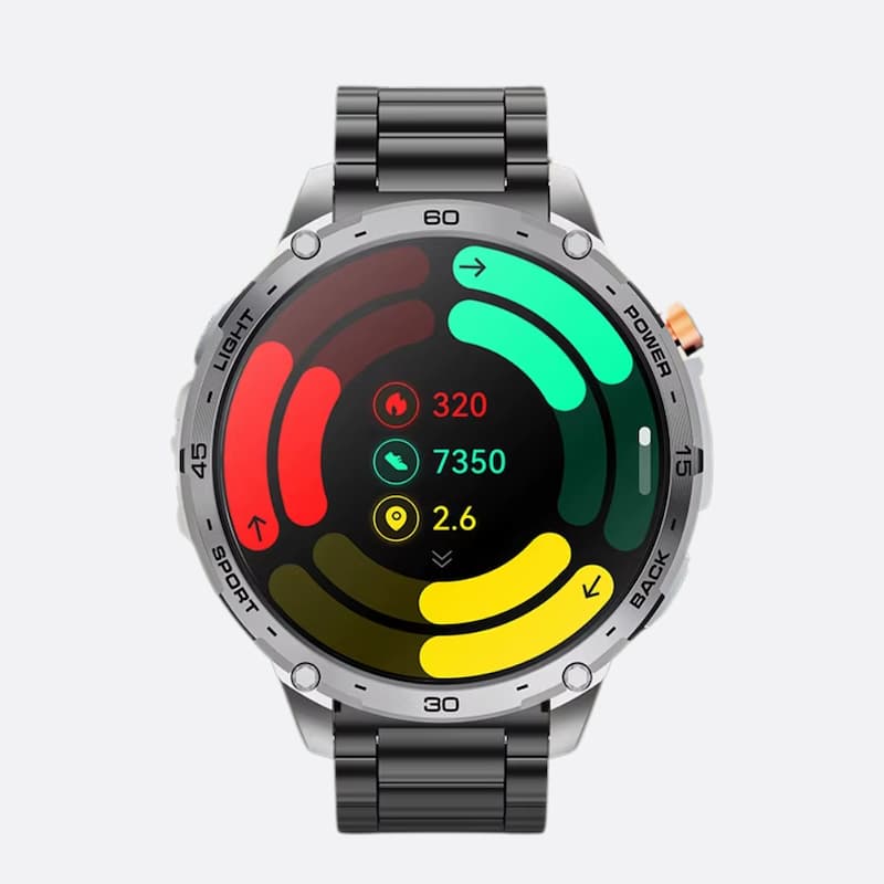 Montre connectée homme avec appel Bluetooth et assistant vocal - vue 1 - Montrelio