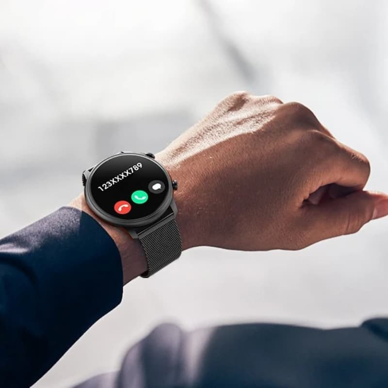 Montre connectée homme écran 1,39" avec appels Bluetooth et suivi santé - vue 3 - Montrelio