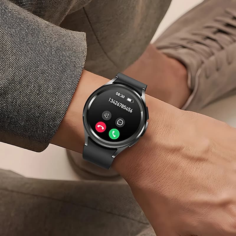 Montre connectée pour homme multifonction avec assistant vocal et suivi santé - vue 4 - Montrelio