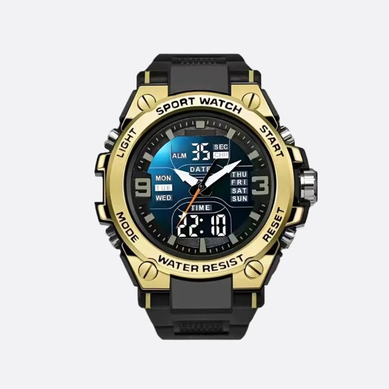 Montre digitale analogique sport homme 53 mm - vue 1 - Montrelio
