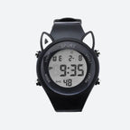 Montre enfant chat avec bracelet licorne, vue de face