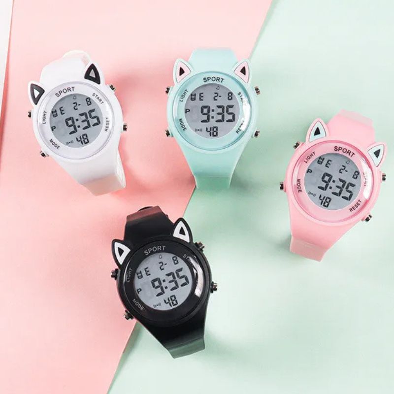 Oreilles de chat de la montre enfant