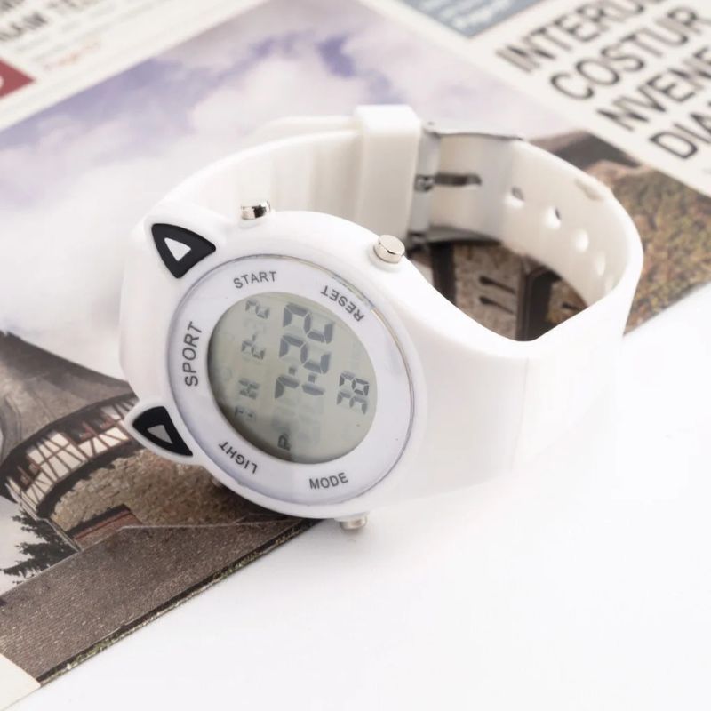 Affichage digital de la montre enfant chat