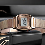 Montre Digitale Femme au Cadran Carré Métallisé - vue 4 - Montrelio